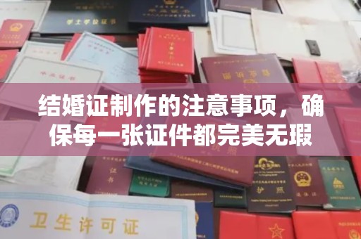 稷山结婚证制作的注意事项，确保每一张证件都完美无瑕